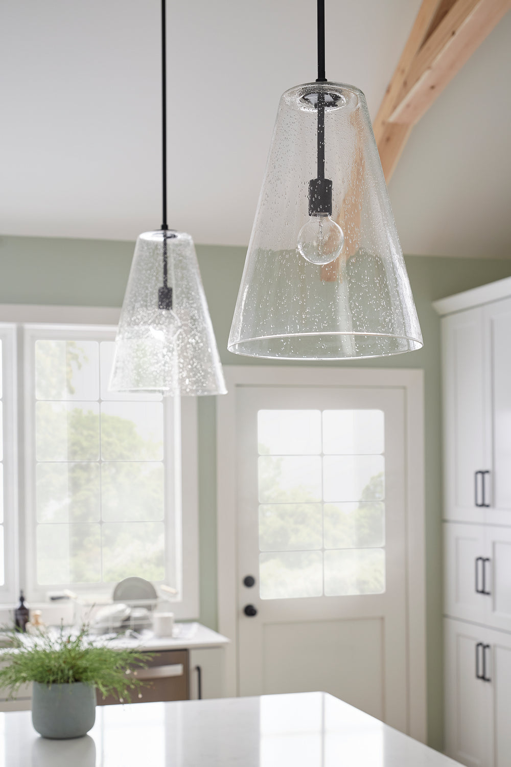 Vance LED Pendant in Satin Black