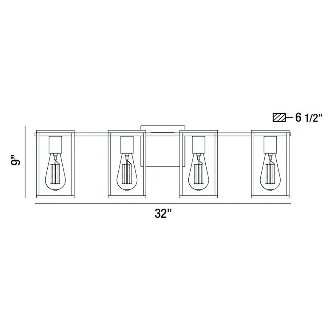Eurofase Four Light Bathbar