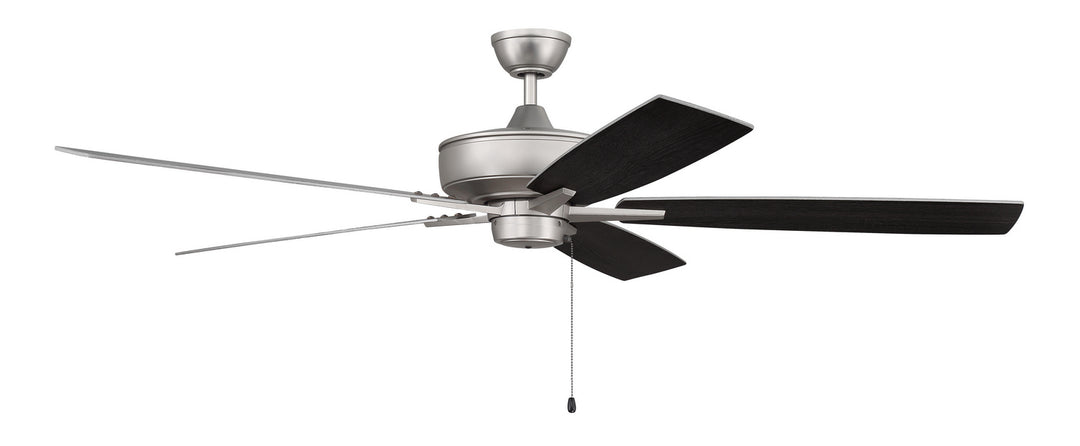 Super Pro 60" Ceiling Fan in Brushed Satin Nickel
