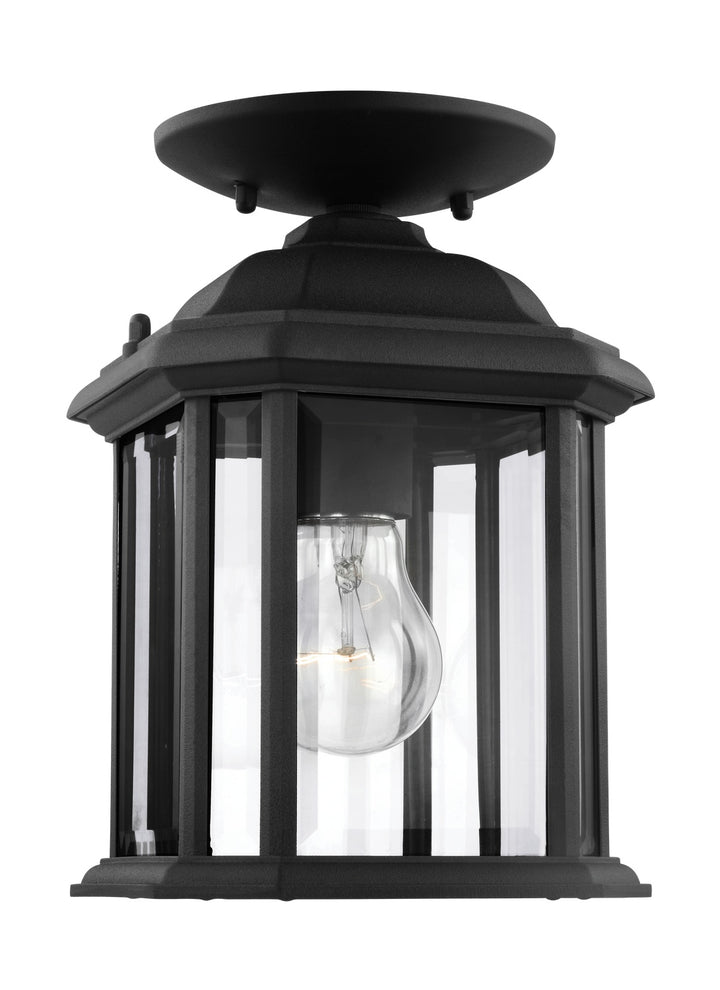 Generation Lighting. One Light Outdoor Semi-Flush Convertible Pendant