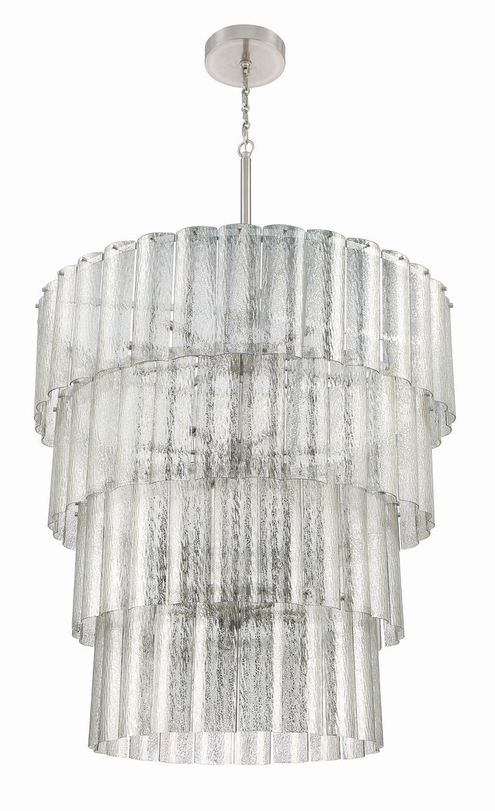 Museo 28 Light Chandelier in Brushed Polished Nickel