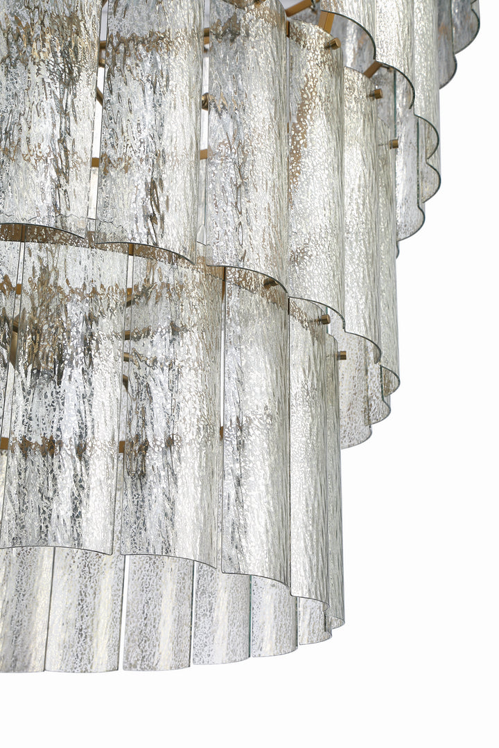 Museo 28 Light Chandelier in Satin Brass