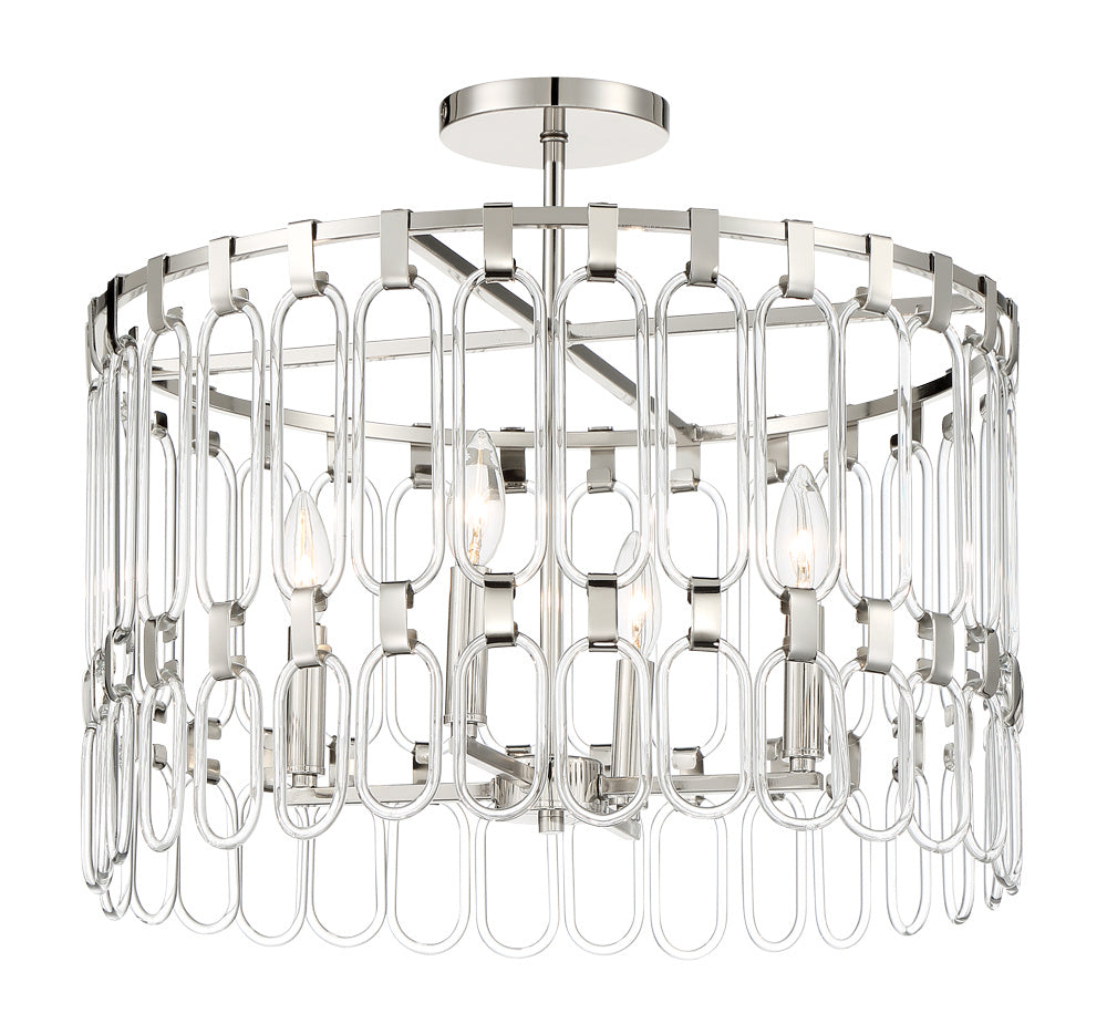 George Kovacs Four Light Convertible Semi Flush / Pendant