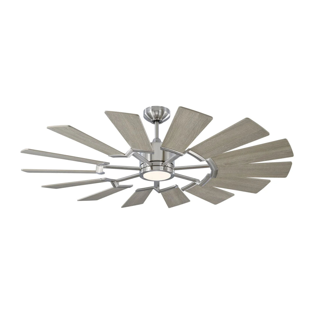 Visual Comfort Prairie Indoor/Outdoor DC Ceiling Fan with 15W LED and Remote