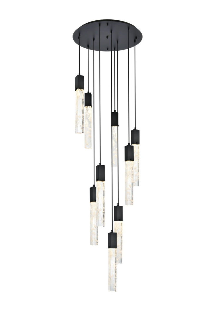 Elegant LightingAuroraNine Light Chandelier
