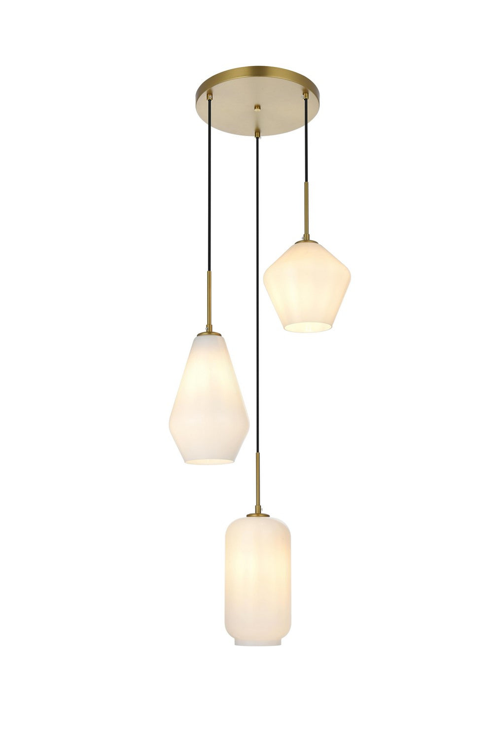 Elegant LightingGeneThree Light Pendant
