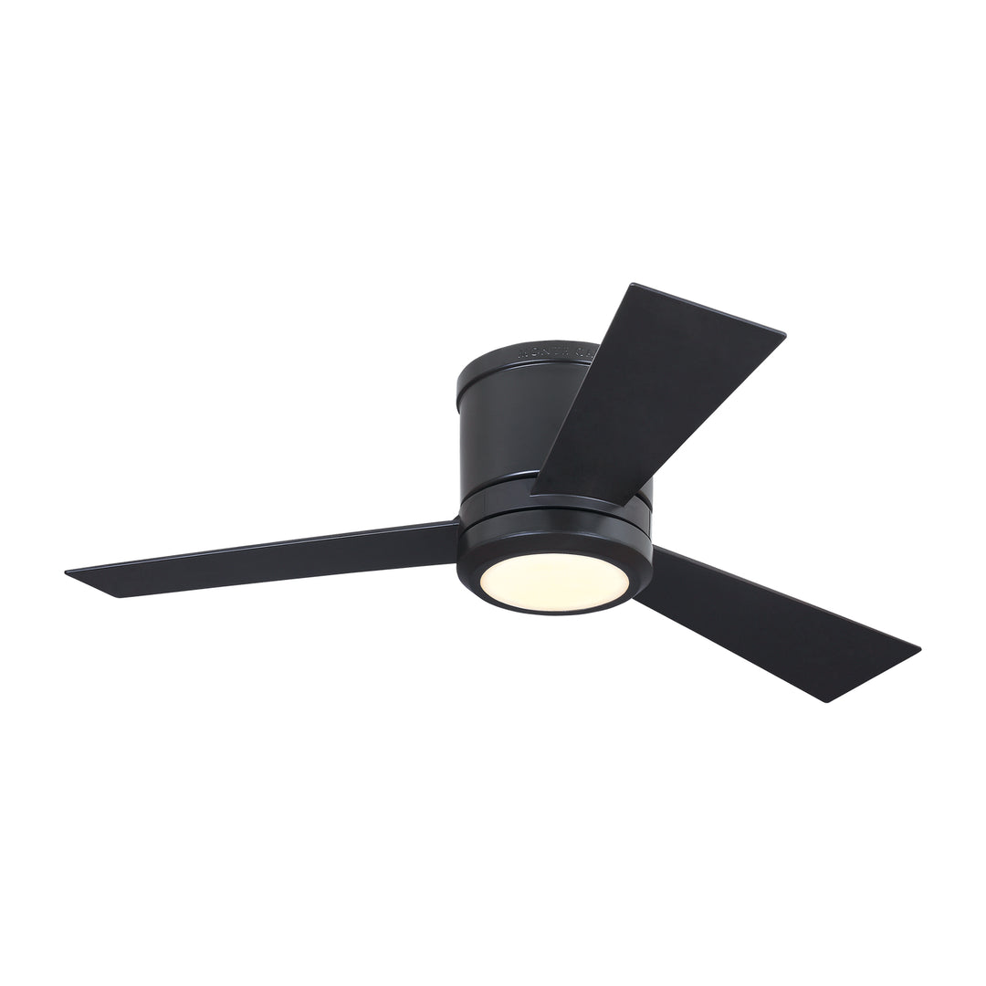 Generation Lighting Clarity Flushmount Ceiling Fan with 20W LED Light and Wall/Remote Control