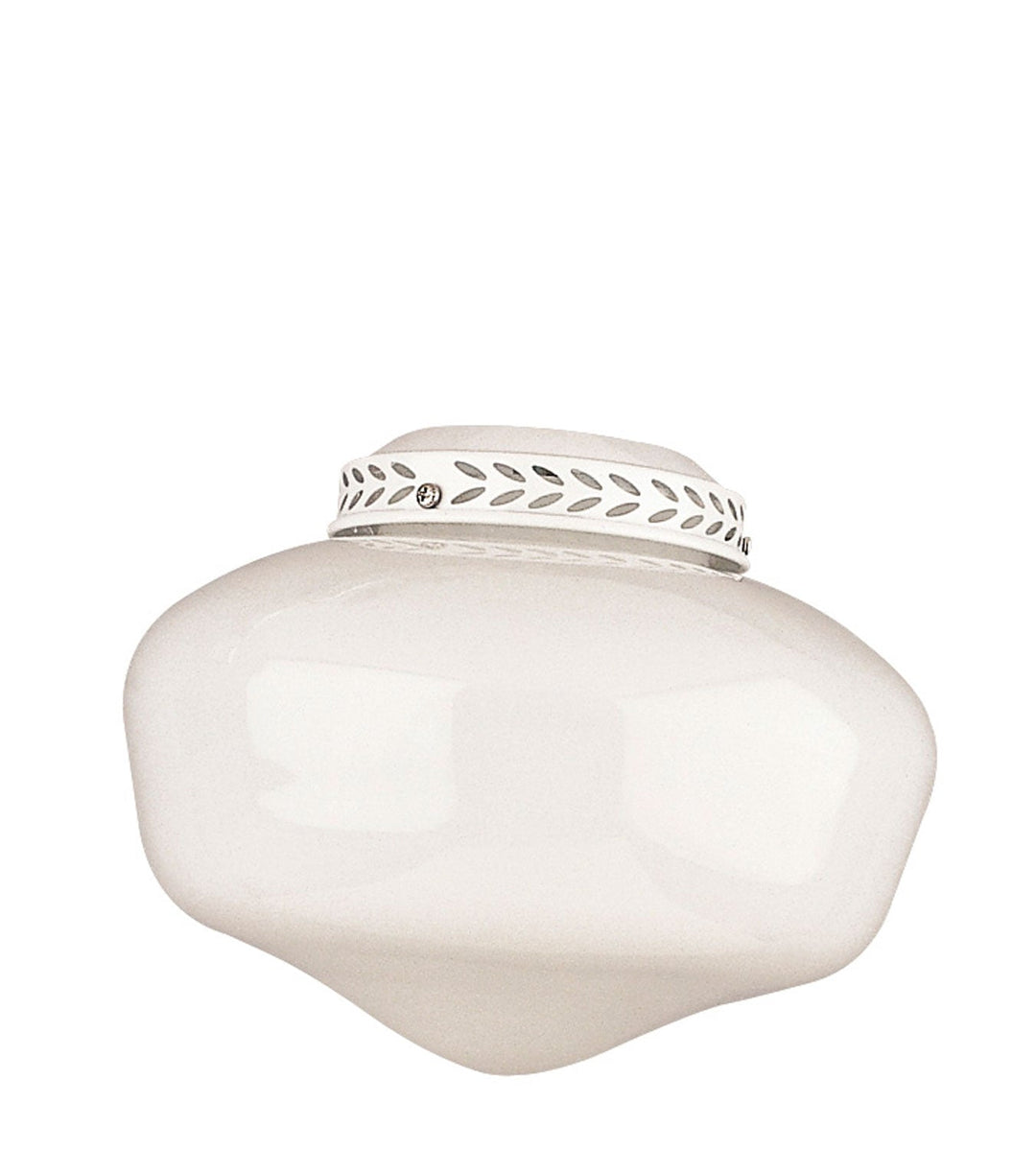 4" Glass in White