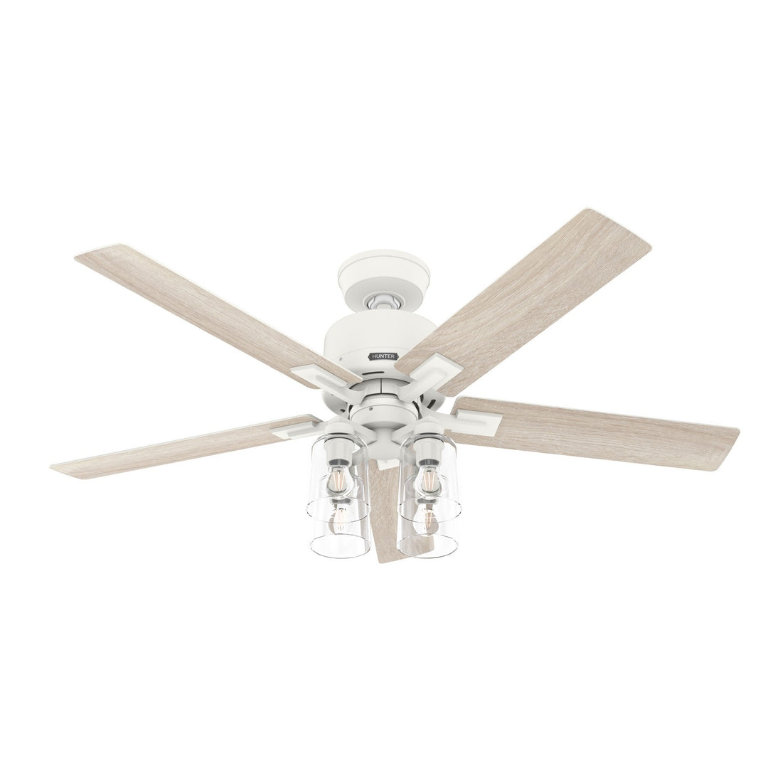 Hunter Fan Techne 52" Smart Indoor Ceiling Fan with 18.8W LED and Remote