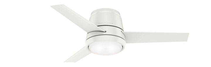 Casablanca Commodus Indoor Flushmount Ceiling Fan with 24W LED and Wall Control