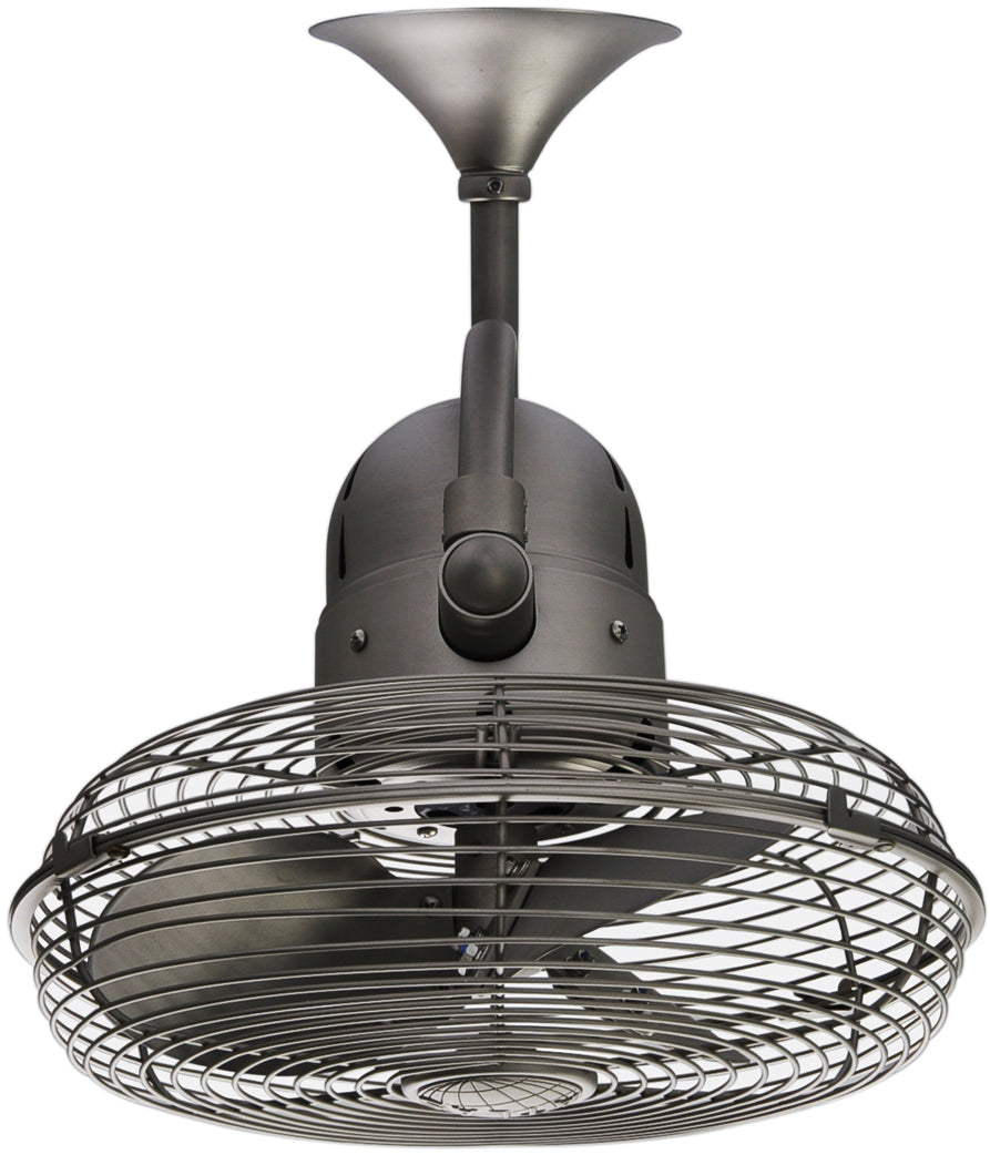 Matthews Fan Company Kaye 13" Indoor/Outdoor AC Osciallating Wall Fan with Wall Control and Remote
