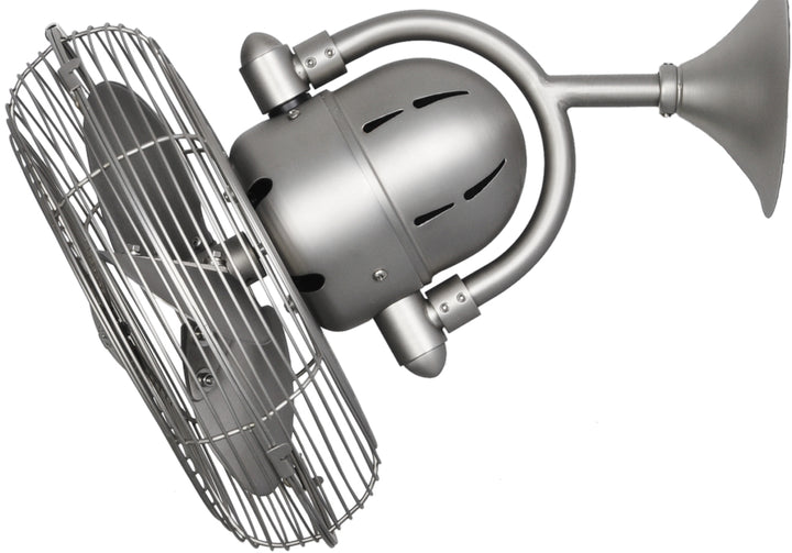 Matthews Fan Company Kaye 13" Indoor/Outdoor AC Osciallating Wall Fan with Wall Control and Remote