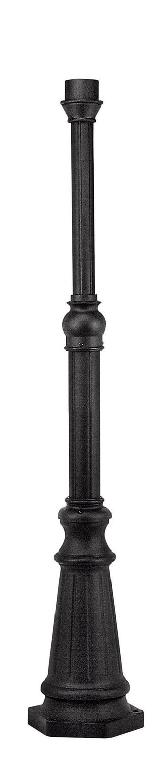 6.5Ft Post With Cast Aluminum Base Post in Black
