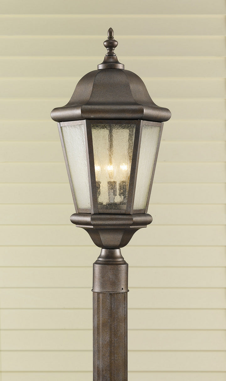 Generation Lighting. Three Light Outdoor Post Lantern