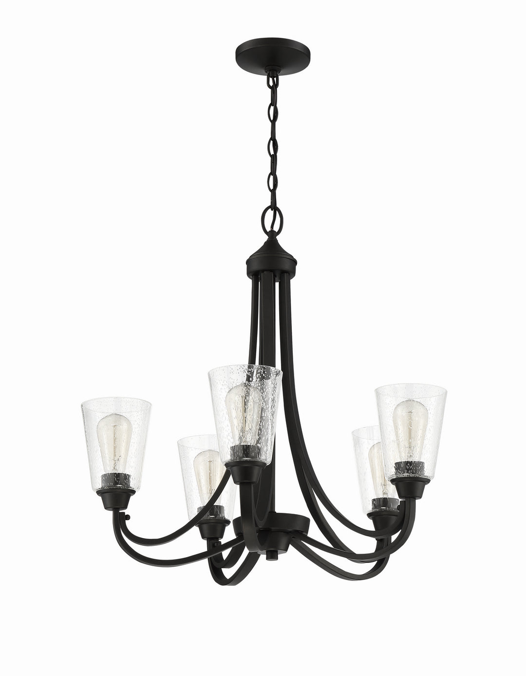 Grace Five Light Chandelier in Espresso