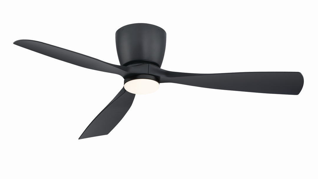 Fanimation Klinch 52" Flushmount Indoor/Outdoor Ceiling Fan with 18W LED Light and Remote Control