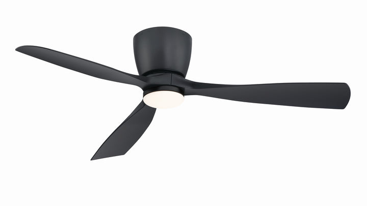 Fanimation Klinch 52" Flushmount Indoor/Outdoor Ceiling Fan with 18W LED Light and Remote Control