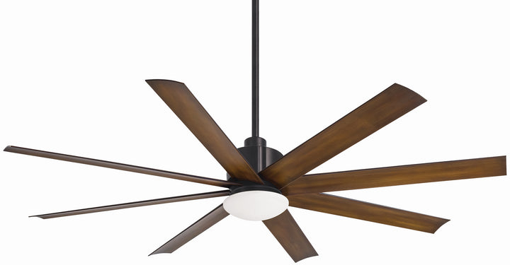 Minka Aire Slipstream 65" Outdoor DC Ceiling Fan with 18W Dimmable LED Light and Remote Control