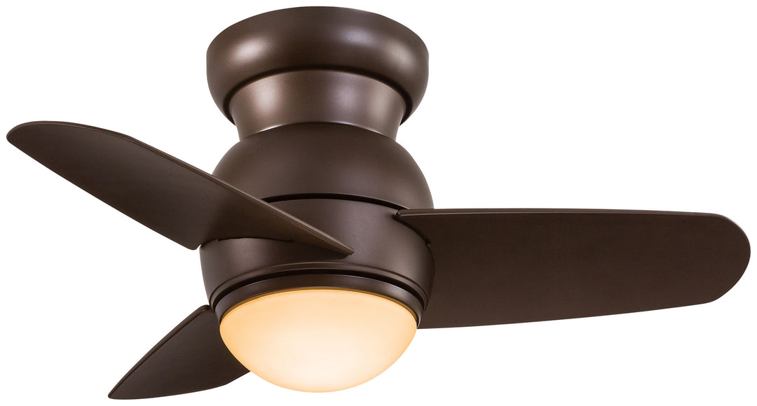 Minka Aire Spacesaver 26" Flushmount Ceiling Fan with 15W LED and Wall Control