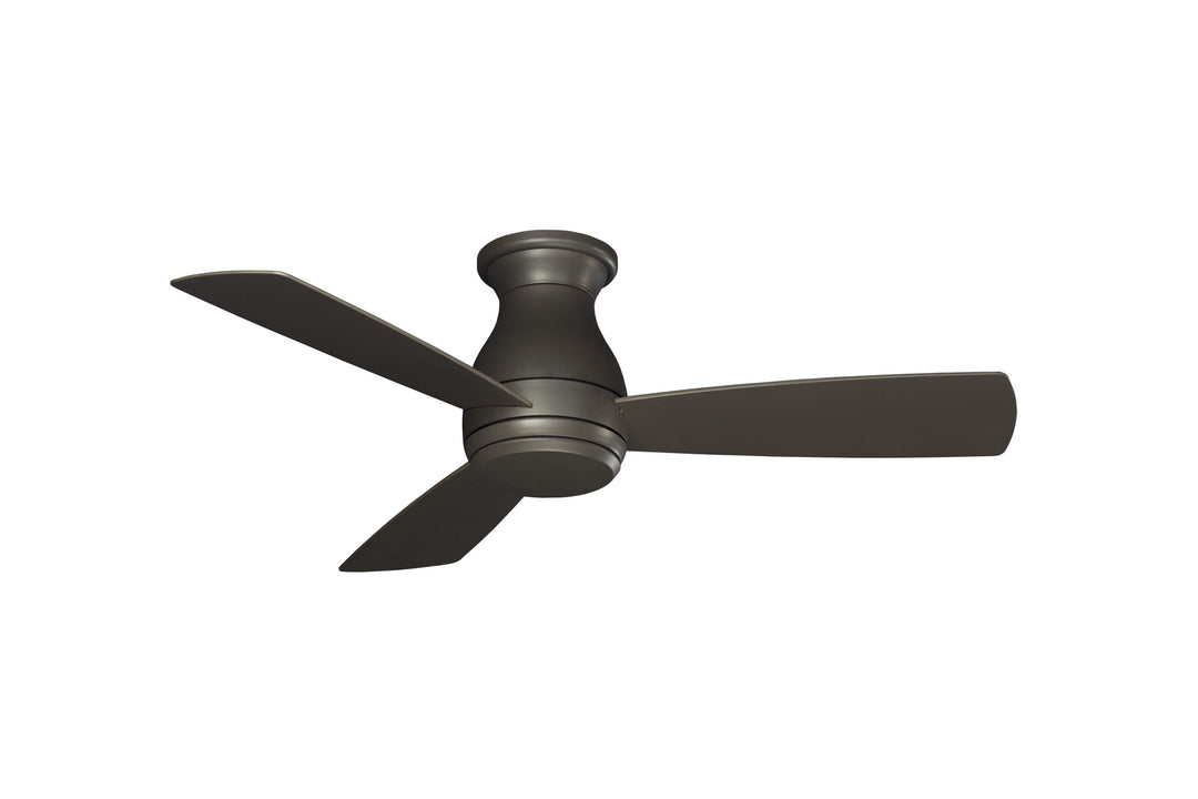 Fanimation Hugh 44" AC Indoor/Outdoor Flushmount Ceiling Fan with 18W LED Light and Remote Control