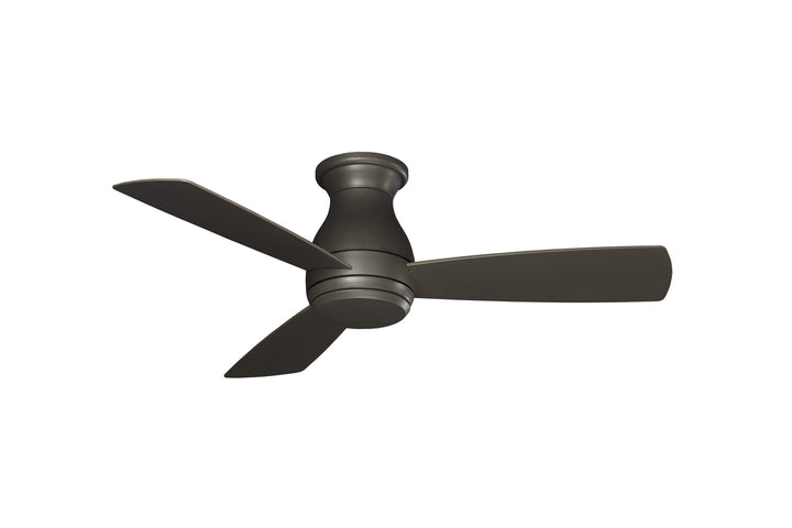 Fanimation Hugh 44" AC Indoor/Outdoor Flushmount Ceiling Fan with 18W LED Light and Remote Control