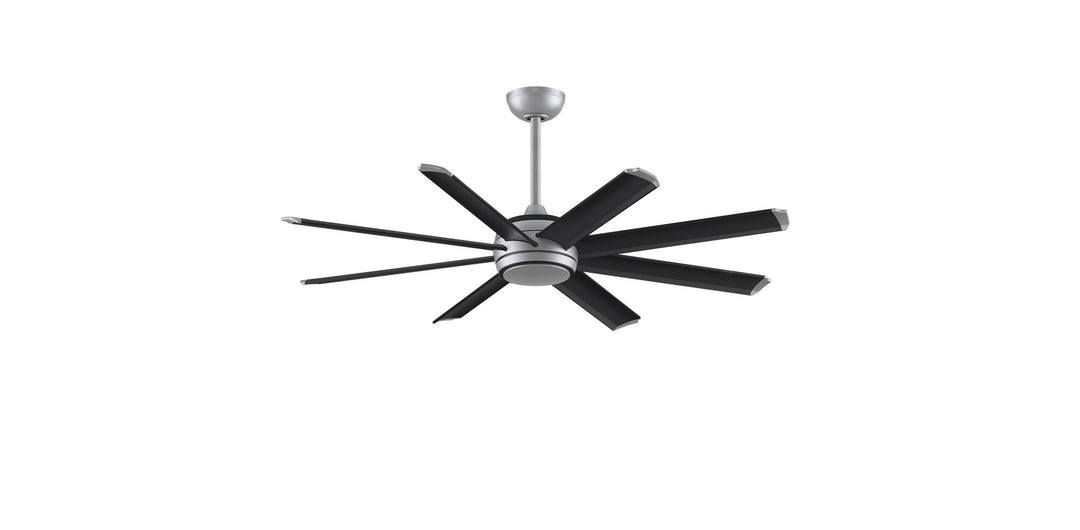 Fanimation Stellar 56" Indoor/Outdoor DC Mix & Match Ceiling Fan with 18W LED Light and Remote Control