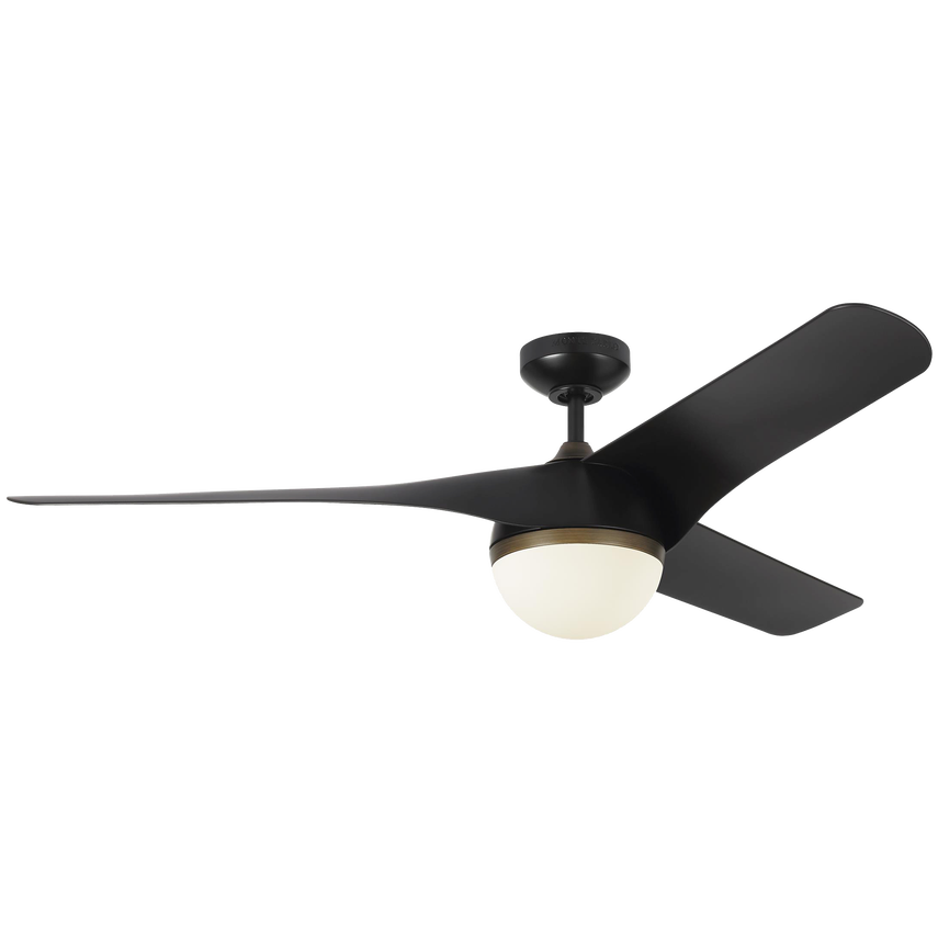 Visual Comfort Akova 56" Indoor/Outdoor DC Ceiling Fan with 20W LED Light plus Remote
