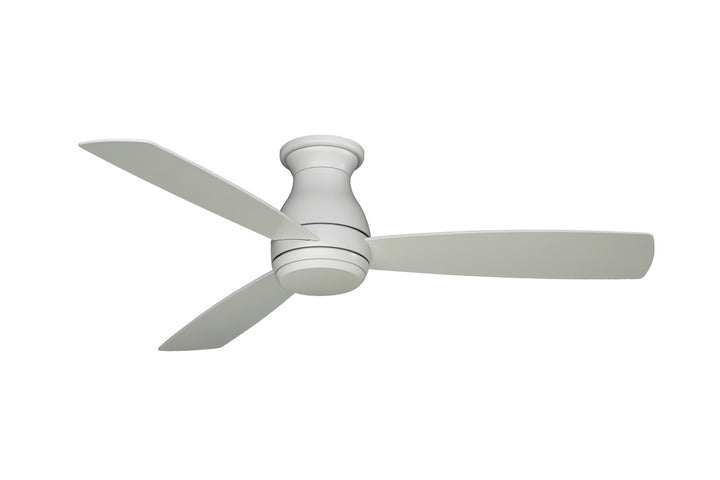 Fanimation Hugh 52" AC Indoor/Outdoor Flushmount Ceiling Fan with 18W LED Light and Remote Control