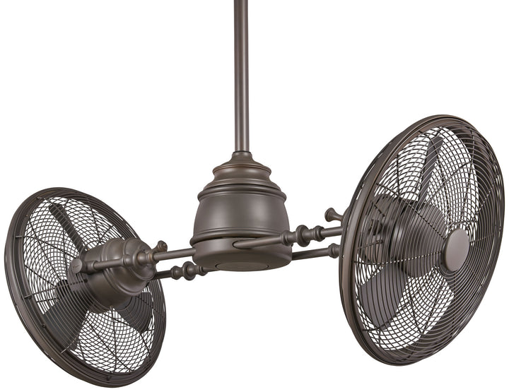 Minka Aire Vintage Gryo 42" Rotating Fan with LED and Wall Control