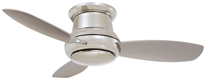 Minka Aire Concept II LED Flushmount Ceiling Fan with Dimmable 14W LED light and Handheld Remote Control