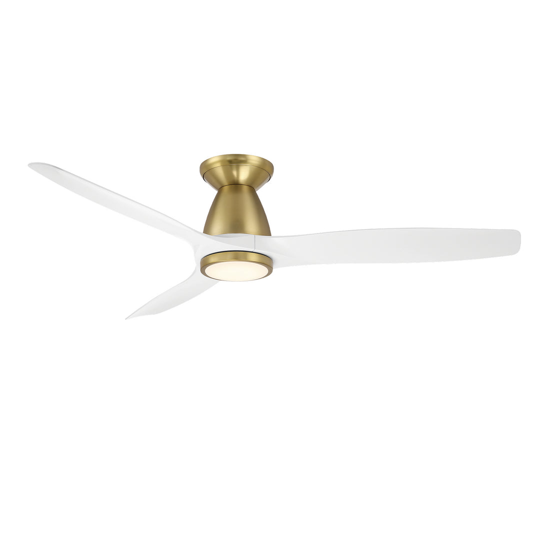 Modern Forms Fans Skylark 54" Flushmount Smart Outdoor DC Ceiling Fan with 19.5W CCT LED and Remote Control