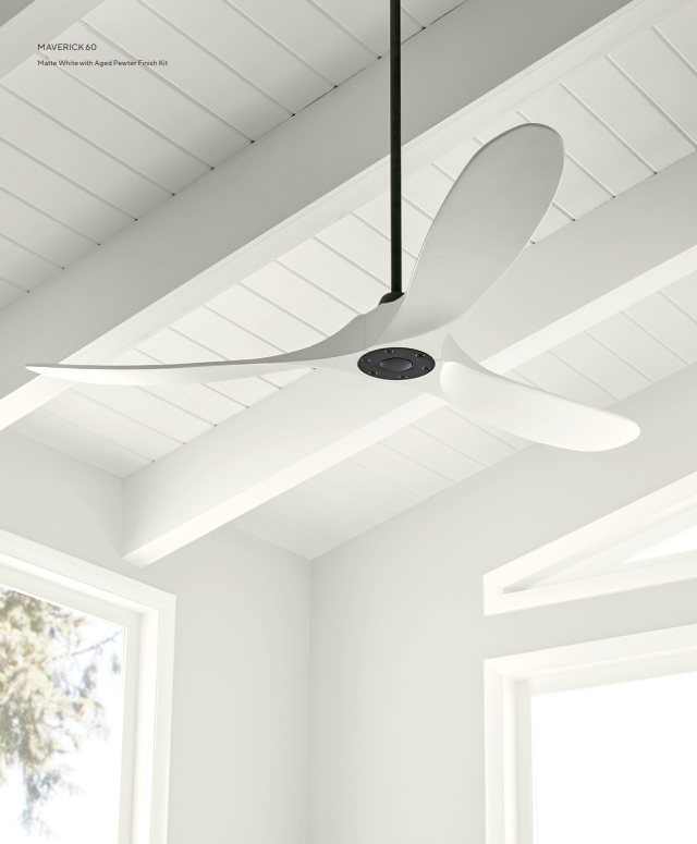 Visual Comfort Fan Maverick Indoor/Outdoor DC Ceiling Fan with 6 Speed Remote Control