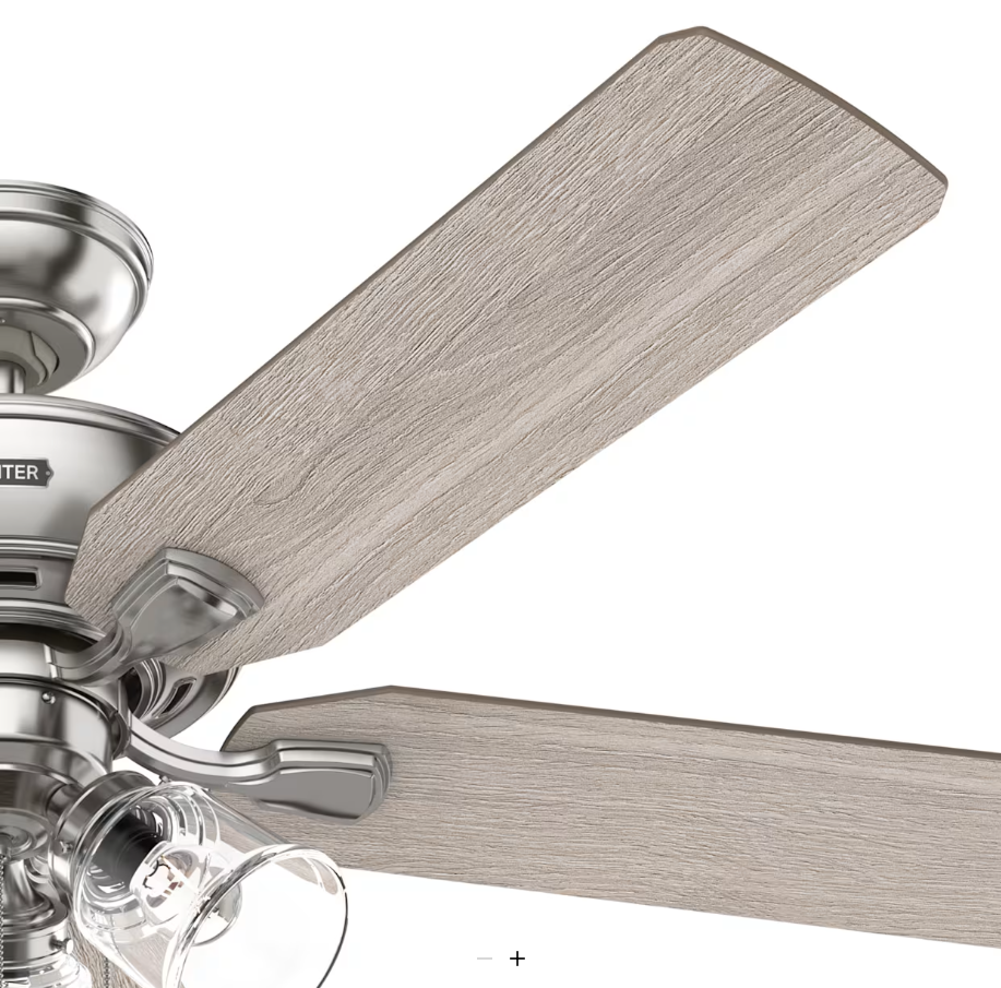 Hunter Fan Rosner 52" Indoor Pull Chain Ceiling Fan with 14W LED
