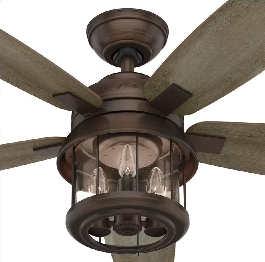 Hunter Fan Coral Bay 52" Indoor/Outdoor Ceiling Fan with 10W LED and Remote