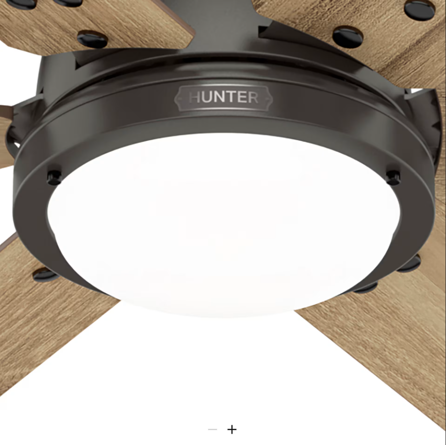 Hunter Fan Gravity Smart Ceiling Fan with 24W LED and Remote