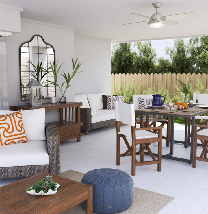 Hunter Fan Dempsey 52" Indoor/Outdoor Ceiling Fan with 18W LED and Remote