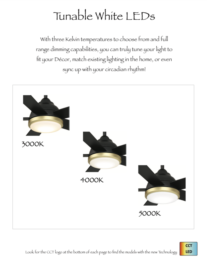 Wind River Zorion 52" Ceiling Fan with 17W CCT LED and Remote