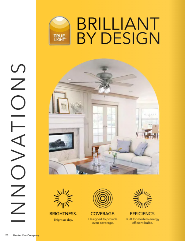 Hunter Fan Promenade 54" Indoor DC Ceiling Fan with 27W LED and Remote