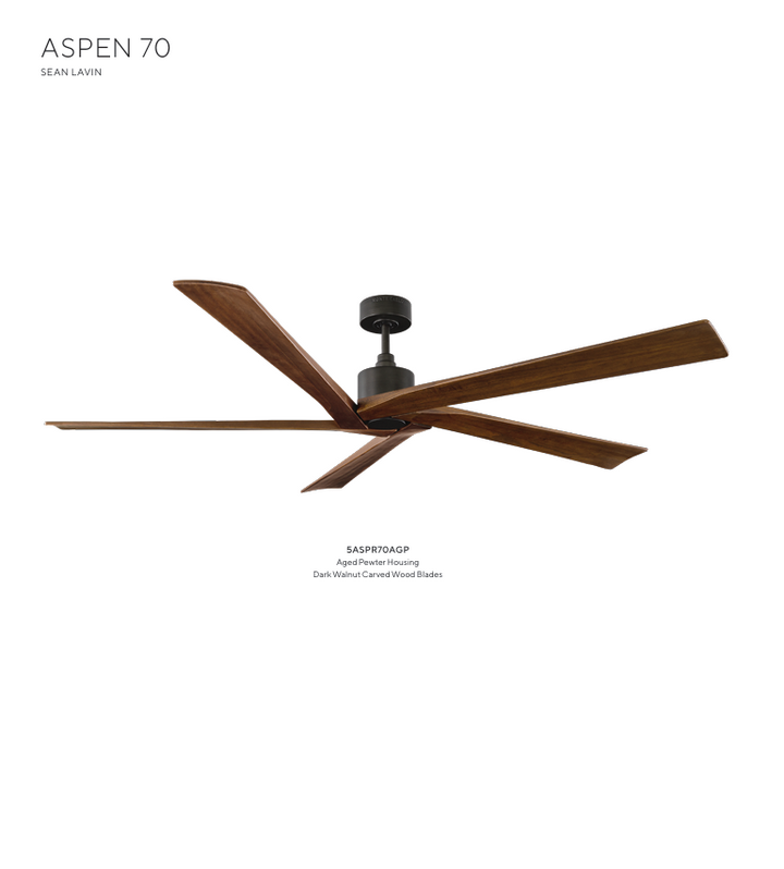 Visual Comfort Aspen Indoor/Outdoor DC Ceiling Fan with Remote