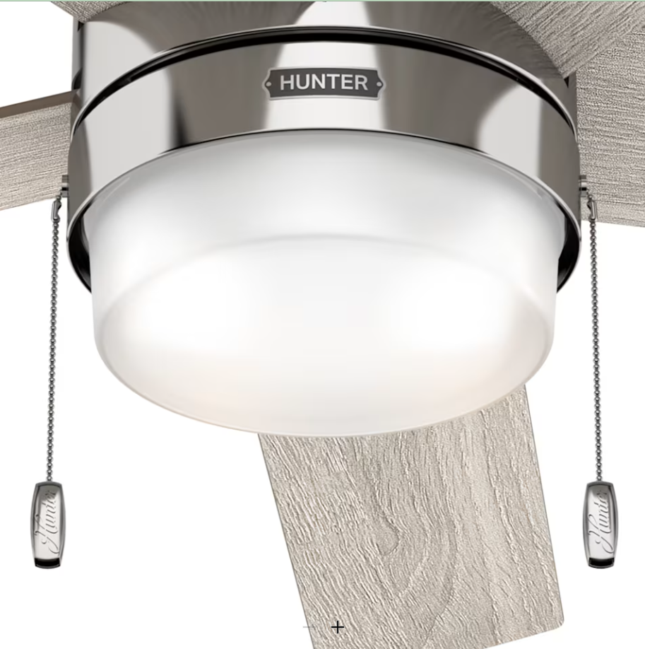 Hunter Fan Claudette 52" Pull Chain Ceiling Fan with 14W LED
