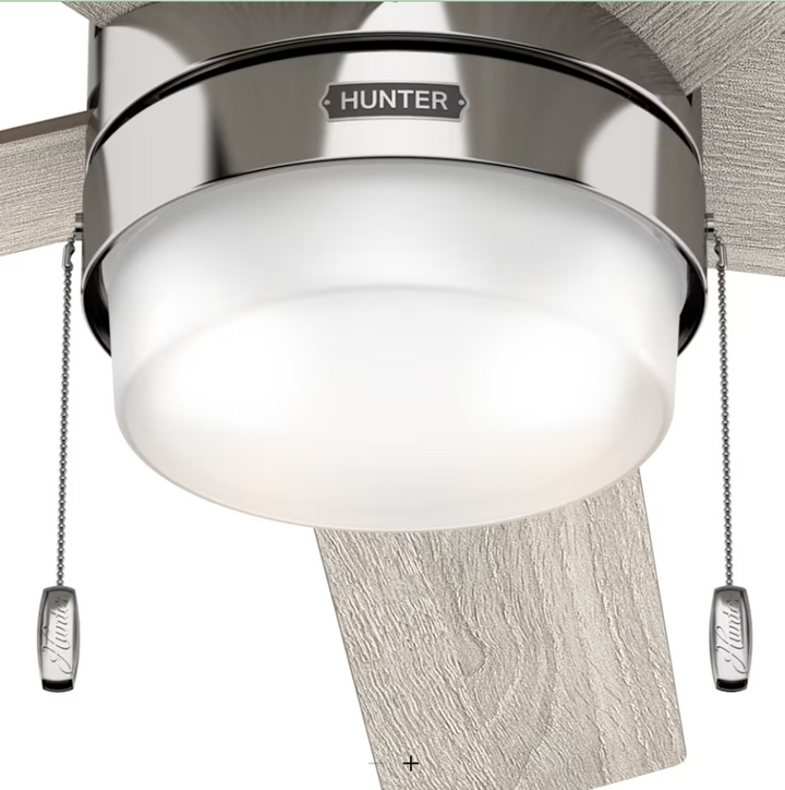 Hunter Fan Claudette 52" Pull Chain Ceiling Fan with 14W LED