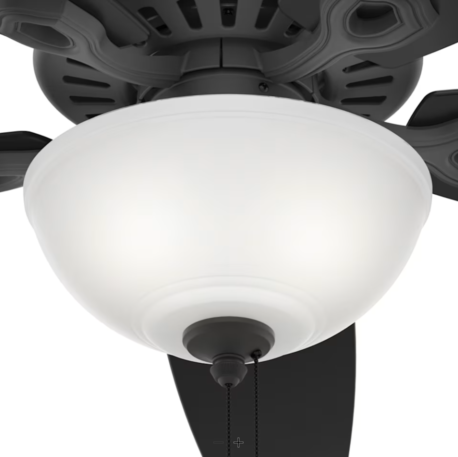 Hunter Fan Builder Deluxe 52" Indoor Pull Chain Ceiling Fan with 9W LED