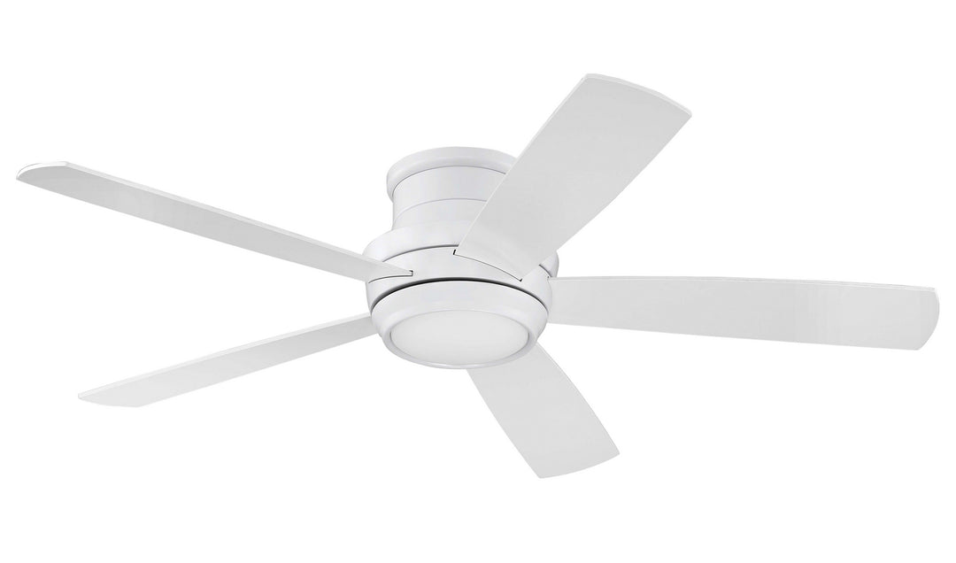 Craftmade Tempo Hugger Flushmount Ceiling Fan with 16W LED plus Wall and Remote Control