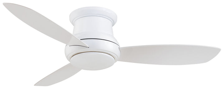 Minka Aire Concept II LED Flushmount Ceiling Fan with Dimmable 14W LED light and Handheld Remote Control