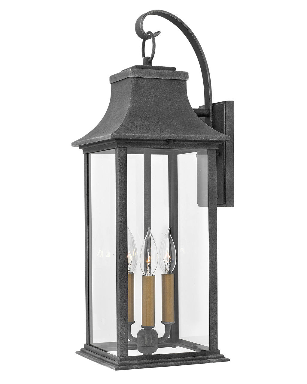 Adair LED Outdoor Wall Mount in Aged Zinc