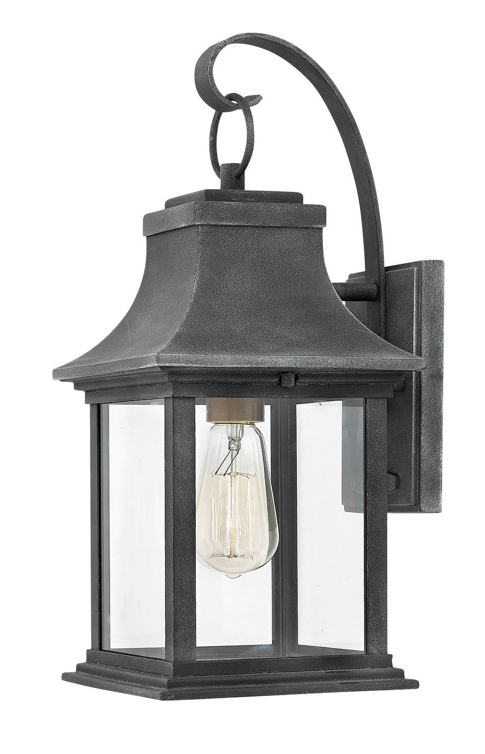 Adair LED Wall Mount in Aged Zinc