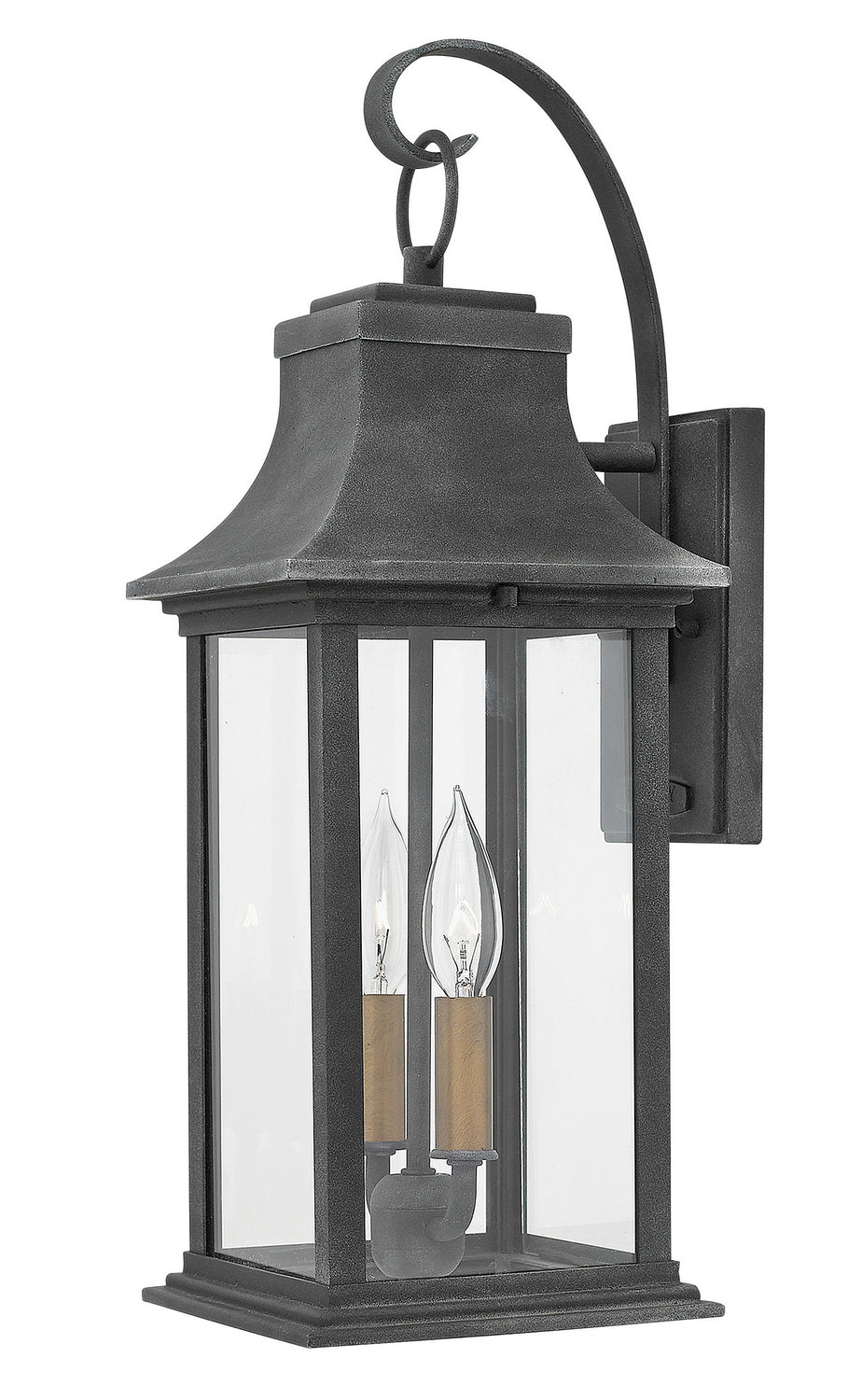 Adair LED Wall Mount in Aged Zinc