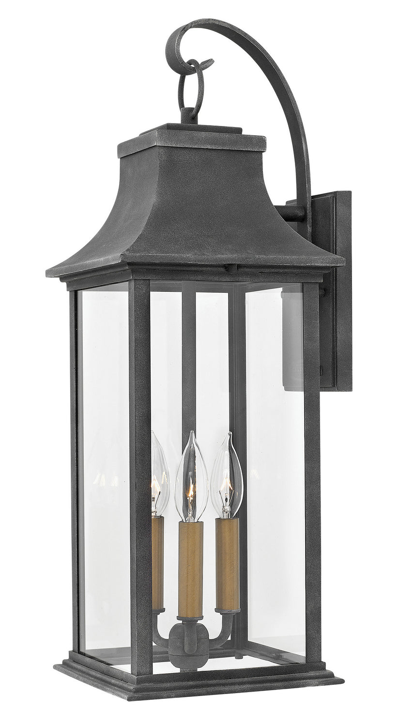 Adair LED Wall Mount in Aged Zinc