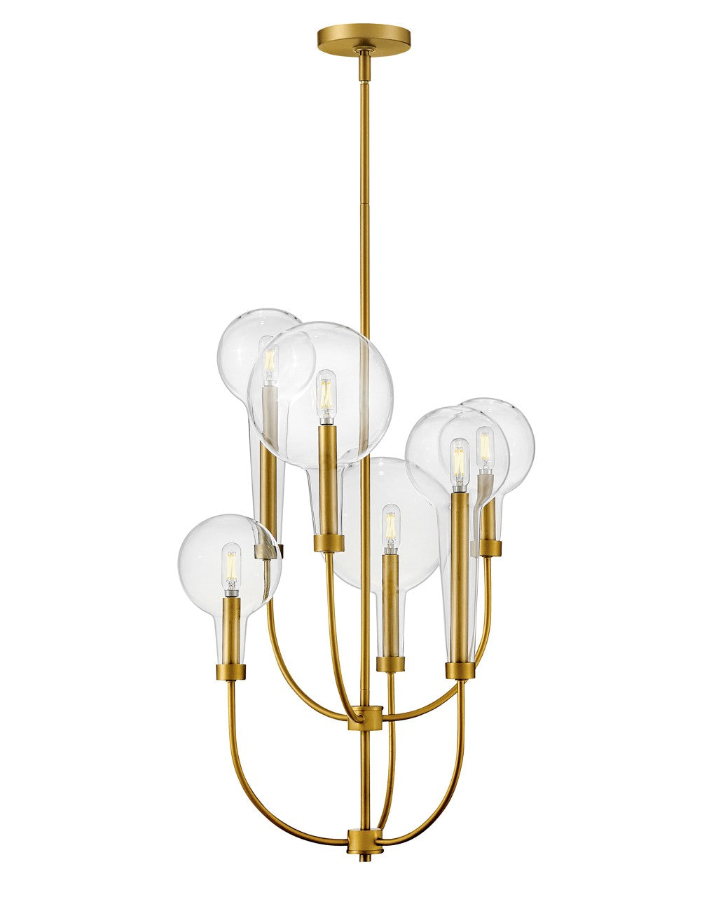 Alchemy LED Pendant in Lacquered Brass