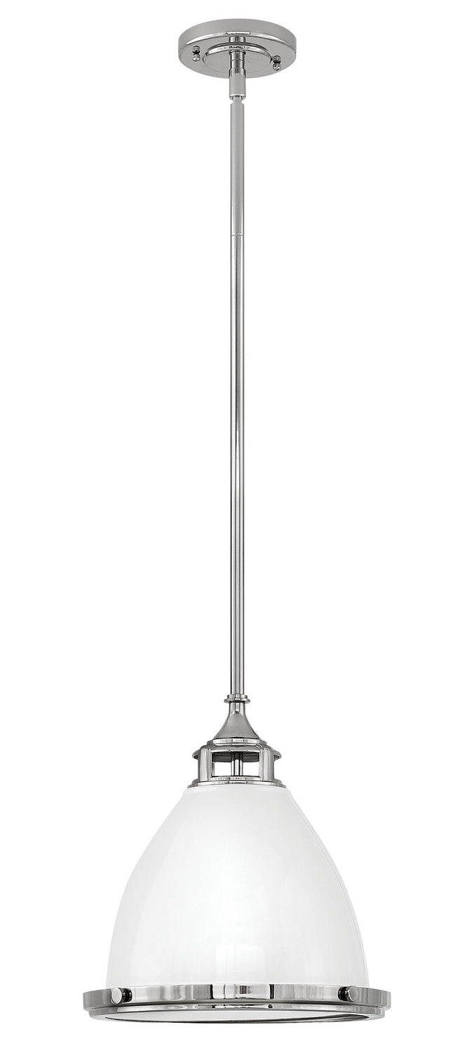 Amelia LED Pendant in Polished White